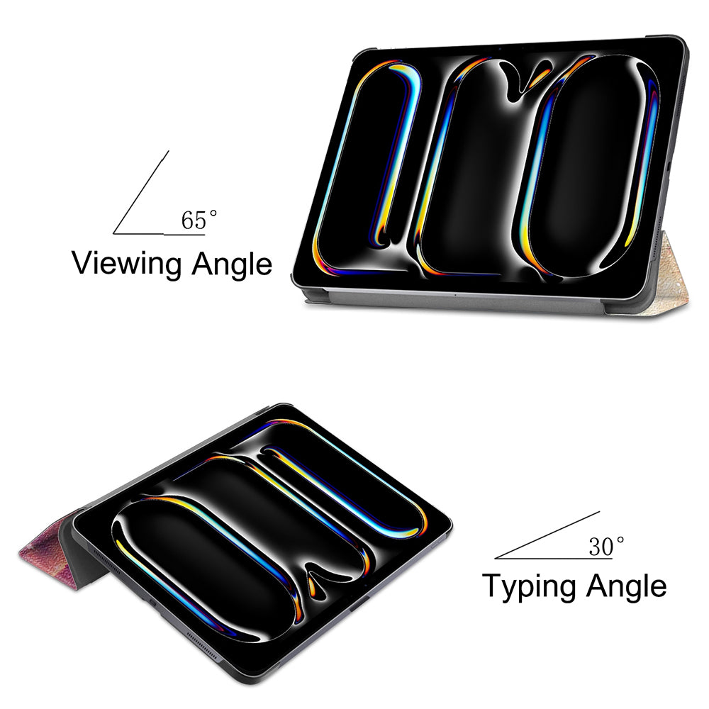 Hülle für Apple iPad Pro 13 (2024), Techsuit, FoldPro Galaxy, Mehrfarbig