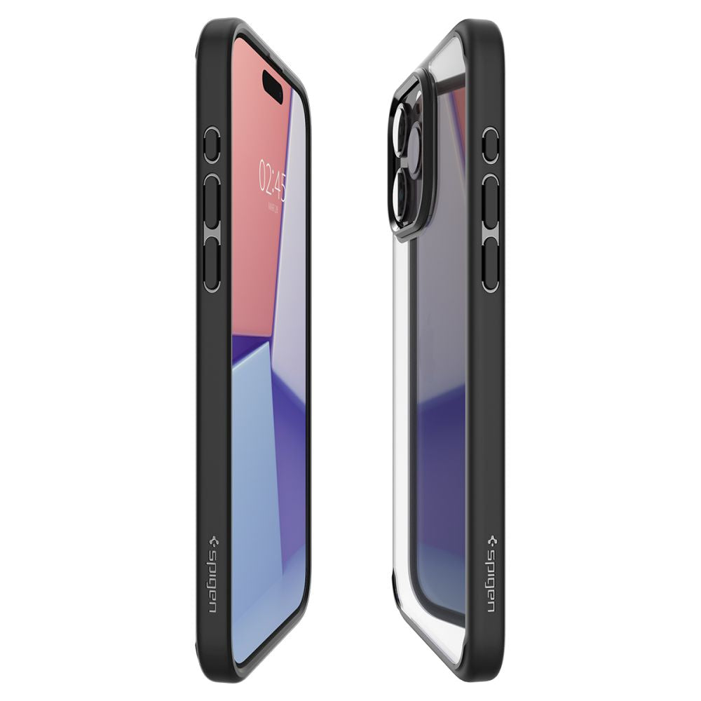 Hülle für Apple iPhone 15 Pro Max, Spigen, Ultra Hybrid, Schwarz ACS06570