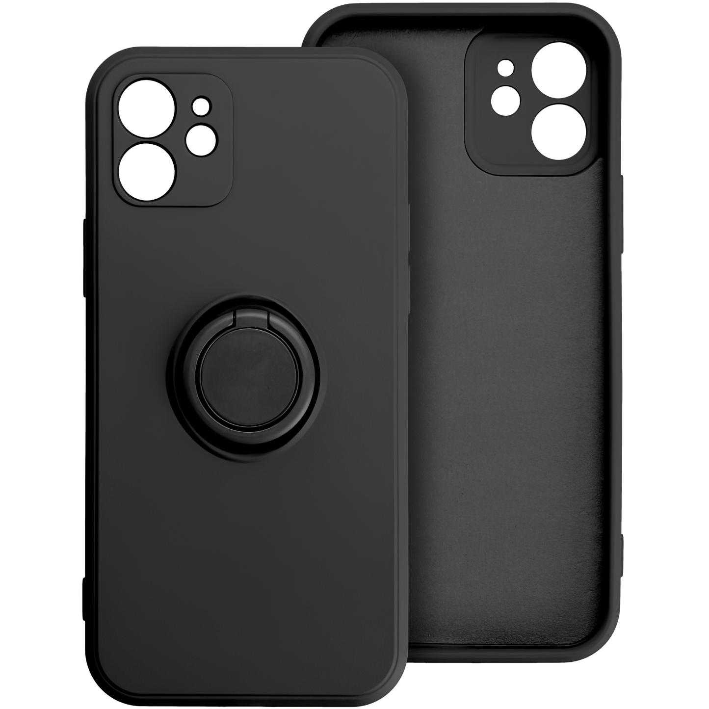 Hülle für Apple iPhone 16 Plus, OEM, Silikonring, Schwarz