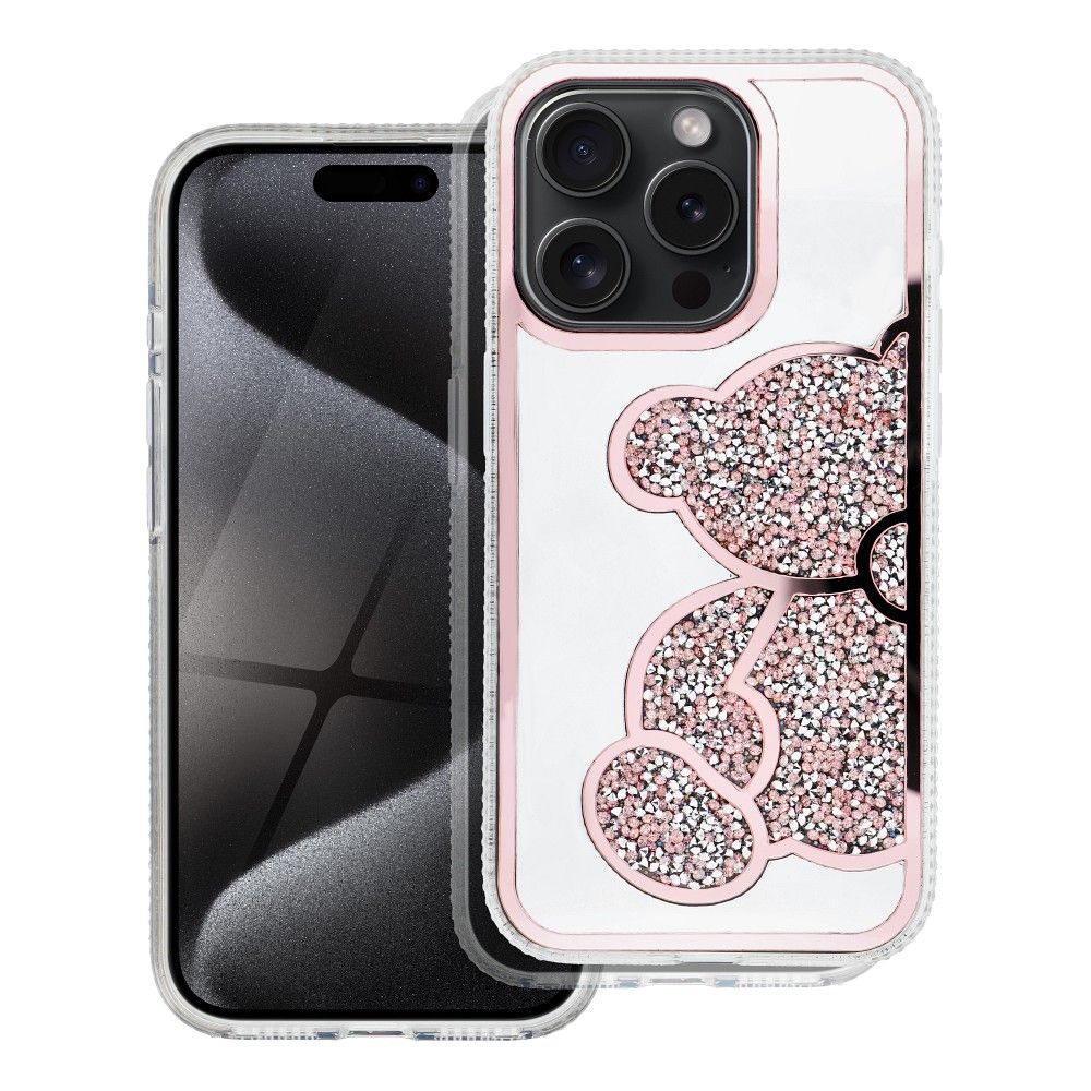 Case for Apple iPhone 17e / 16e, OEM, Teddy Bear, Pink