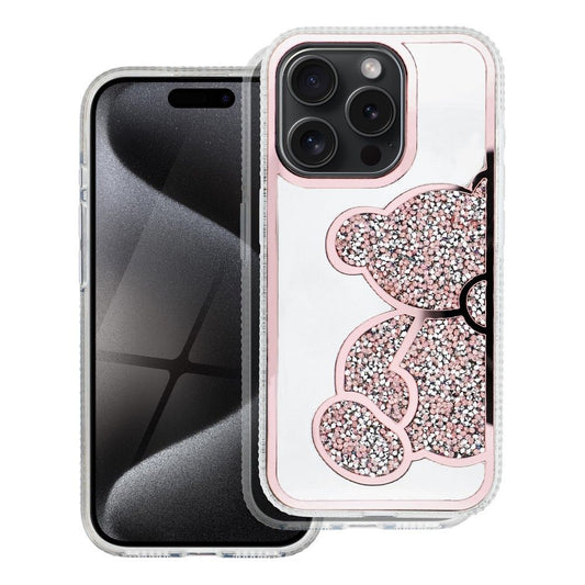 Hülle für Apple iPhone 17e / 16e, OEM, Teddy Bear, Rosa
