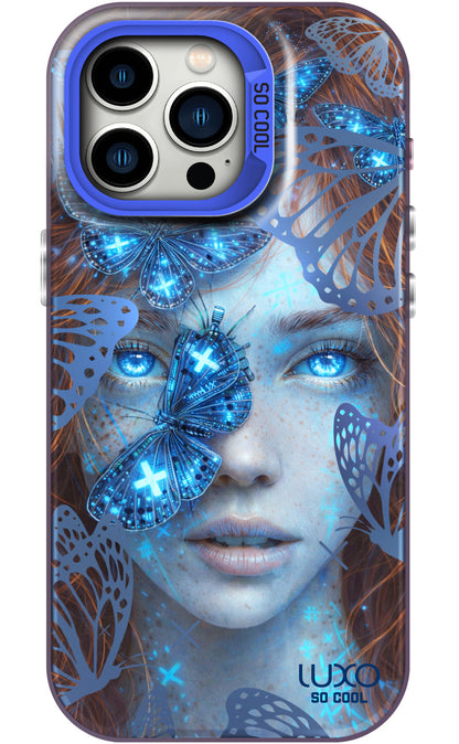 Hülle für Apple iPhone 17 Pro Max, LUXO So CooL, ArcadiA Butterfly Girl, Mehrfarbig