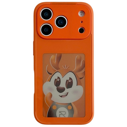 Hülle für Apple iPhone 17 Pro Max, OEM, individuell gestaltetes E-Ink-Display, Orange