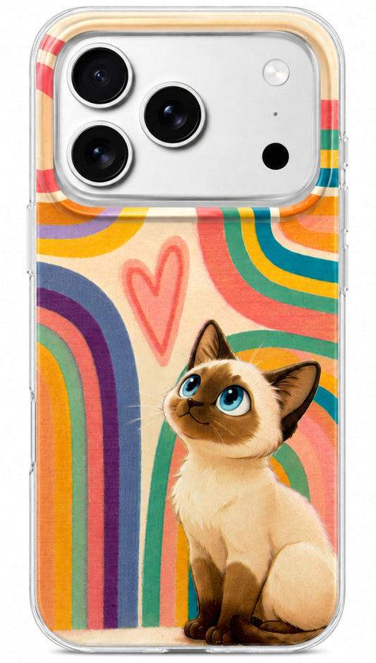 Hülle für Apple iPhone 16 Pro Max, Perfect Case, Dreamora Kitty, Mehrfarbig