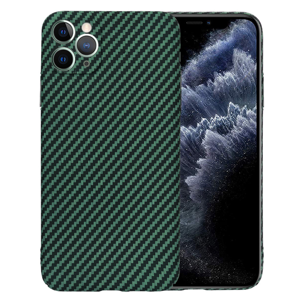 Hülle für Apple iPhone 11 Pro Max, Techsuit, Carbonite FiberShell, Grün