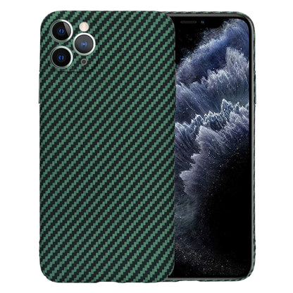 Hülle für Apple iPhone 11 Pro Max, Techsuit, Carbonite FiberShell, Grün