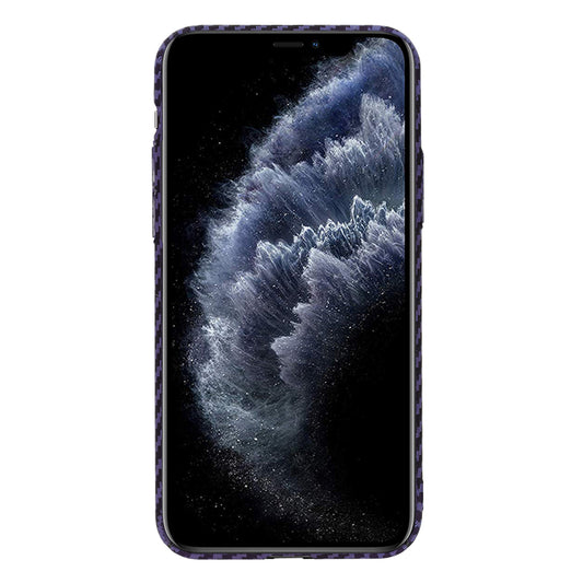 Hülle für Apple iPhone 11 Pro, Techsuit, Carbonite FiberShell, Lila