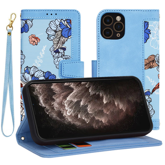 Hülle für Apple iPhone 11 Pro, Techsuit, FlipCraft, Blau