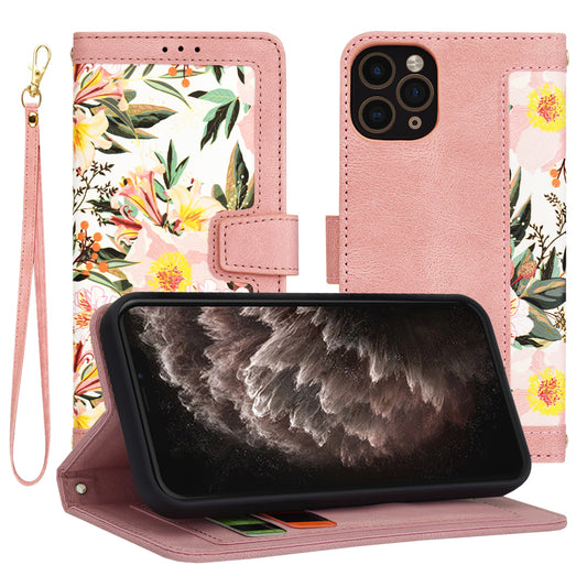Hülle für Apple iPhone 11 Pro, Techsuit, FlipCraft, Rosa