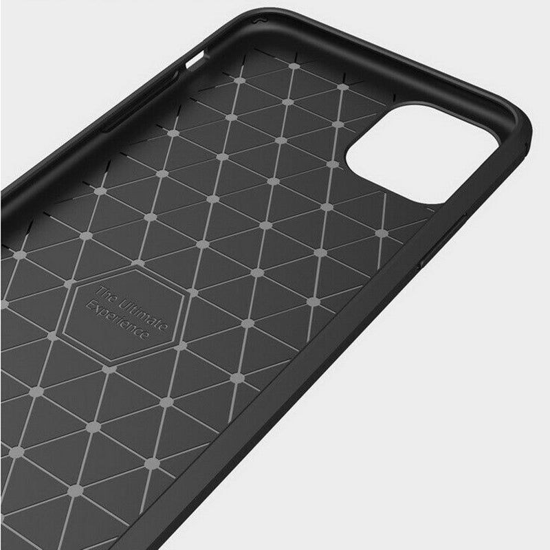 Hülle für Apple iPhone 12 mini, Techsuit, Carbon, Schwarz