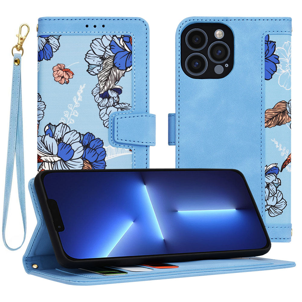 Case for Apple iPhone 13 Pro Max, Techsuit, FlipCraft, Blue
