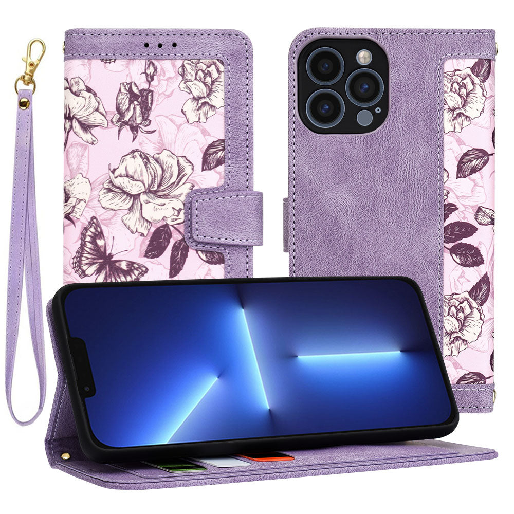 Hülle für Apple iPhone 13 Pro Max, Techsuit, FlipCraft, Lila