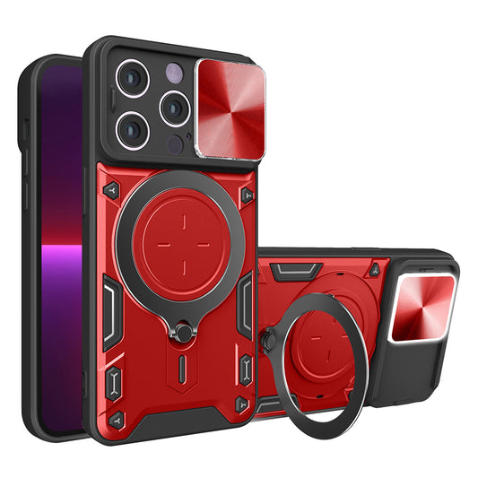 Hülle für Apple iPhone 13 Pro, Techsuit, CamGuard Pro, Rot