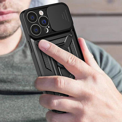 Hülle für Apple iPhone 13 Pro, Techsuit, CamShield, Schwarz