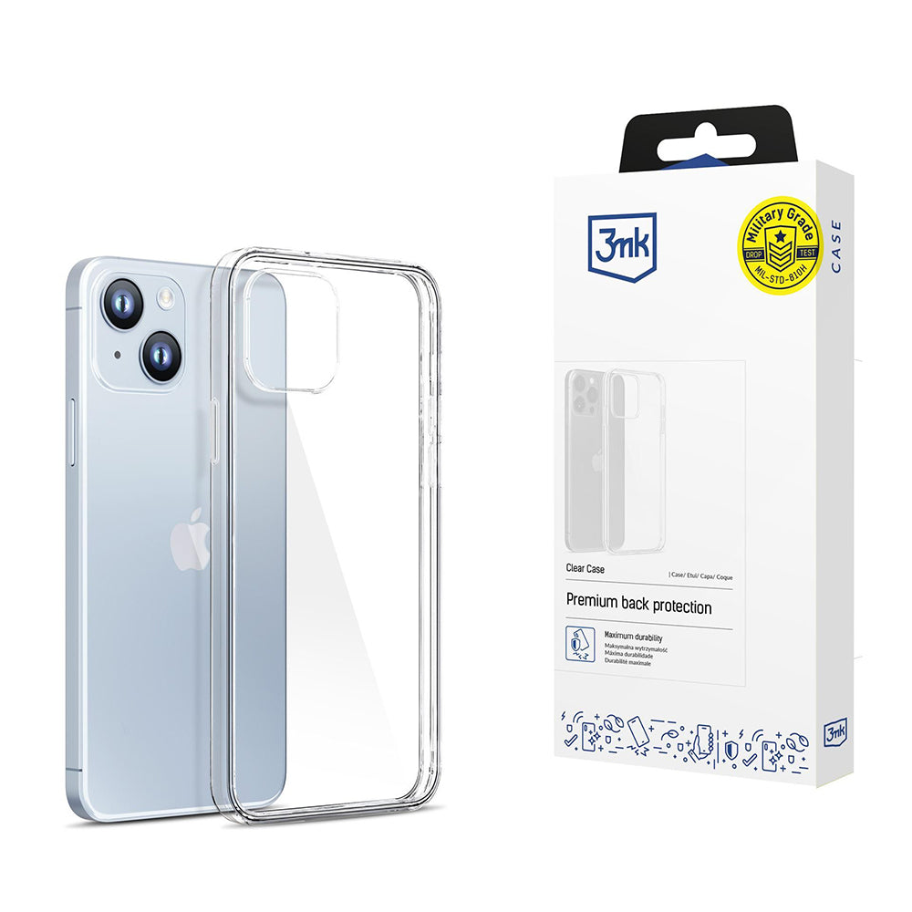 3MK Clear Hülle für Apple iPhone 14 | Transparent | Absorber125