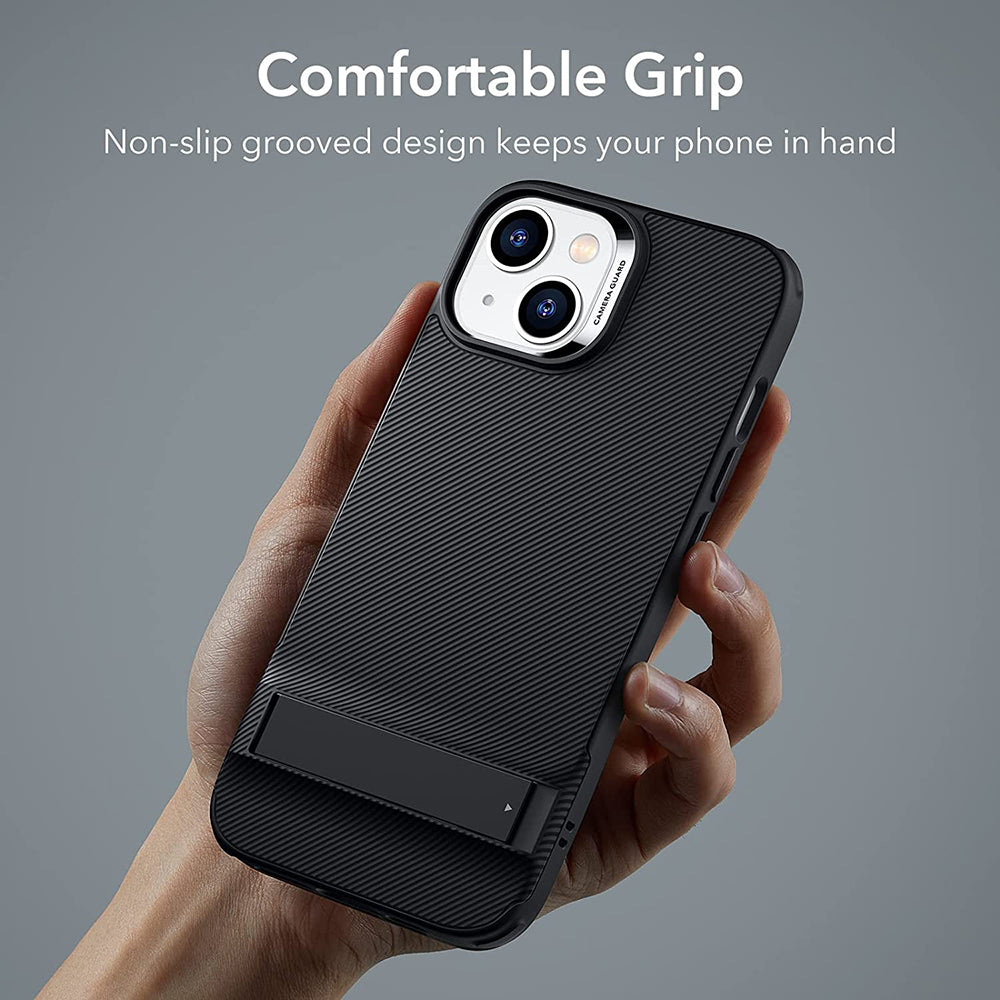 Hülle für Apple iPhone 14 Plus, ESR, Air Shield Boost Kickstand, Schwarz