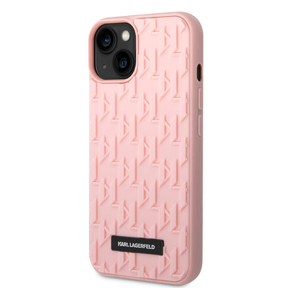 Case for Apple iPhone 14 Plus, Karl Lagerfeld, 3D Monogram, Pink