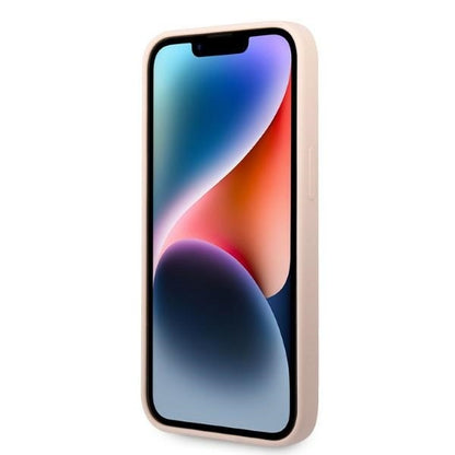 Hülle für Apple iPhone 14 Plus, Karl Lagerfeld, Silicone Ikonik Karl, Rosa