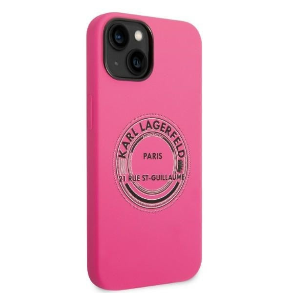 Case for Apple iPhone 14 Plus, Karl Lagerfeld, Silicone RSG, Pink