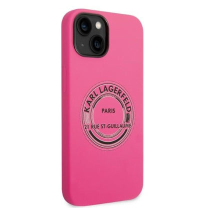 Case for Apple iPhone 14 Plus, Karl Lagerfeld, Silicone RSG, Pink
