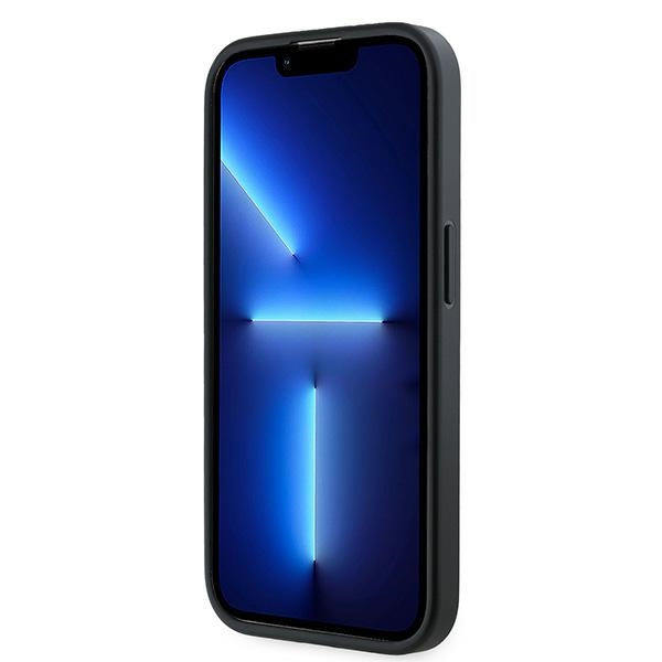 Hülle für Apple iPhone 14 Pro Max, Karl Lagerfeld, Diagonal Quilted Script, Schwarz