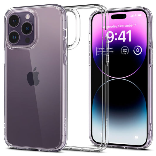 Hülle für Apple iPhone 14 Pro Max, Spigen, Ultra Hybrid, Transparent ACS04816