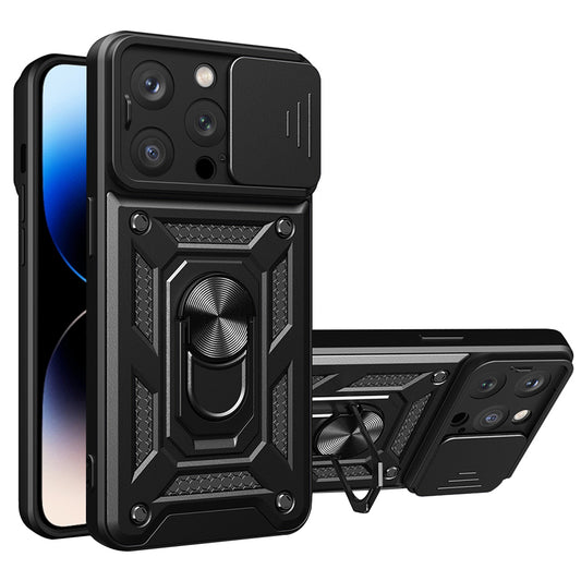 Case for Apple iPhone 14 Pro Max, Techsuit, CamShield, Black