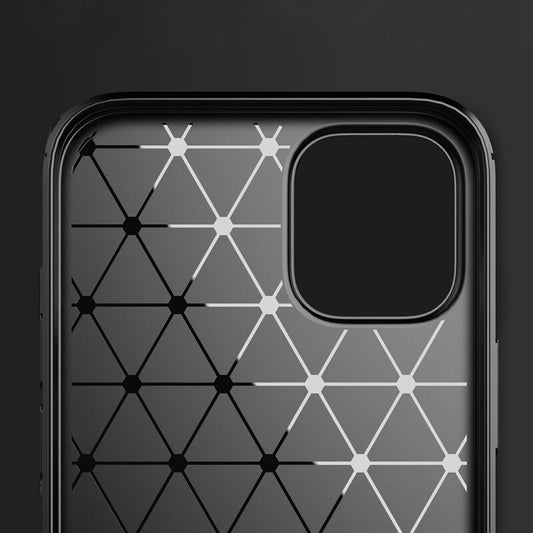 Hülle für Apple iPhone 14 Pro Max, Techsuit, Carbon, Schwarz