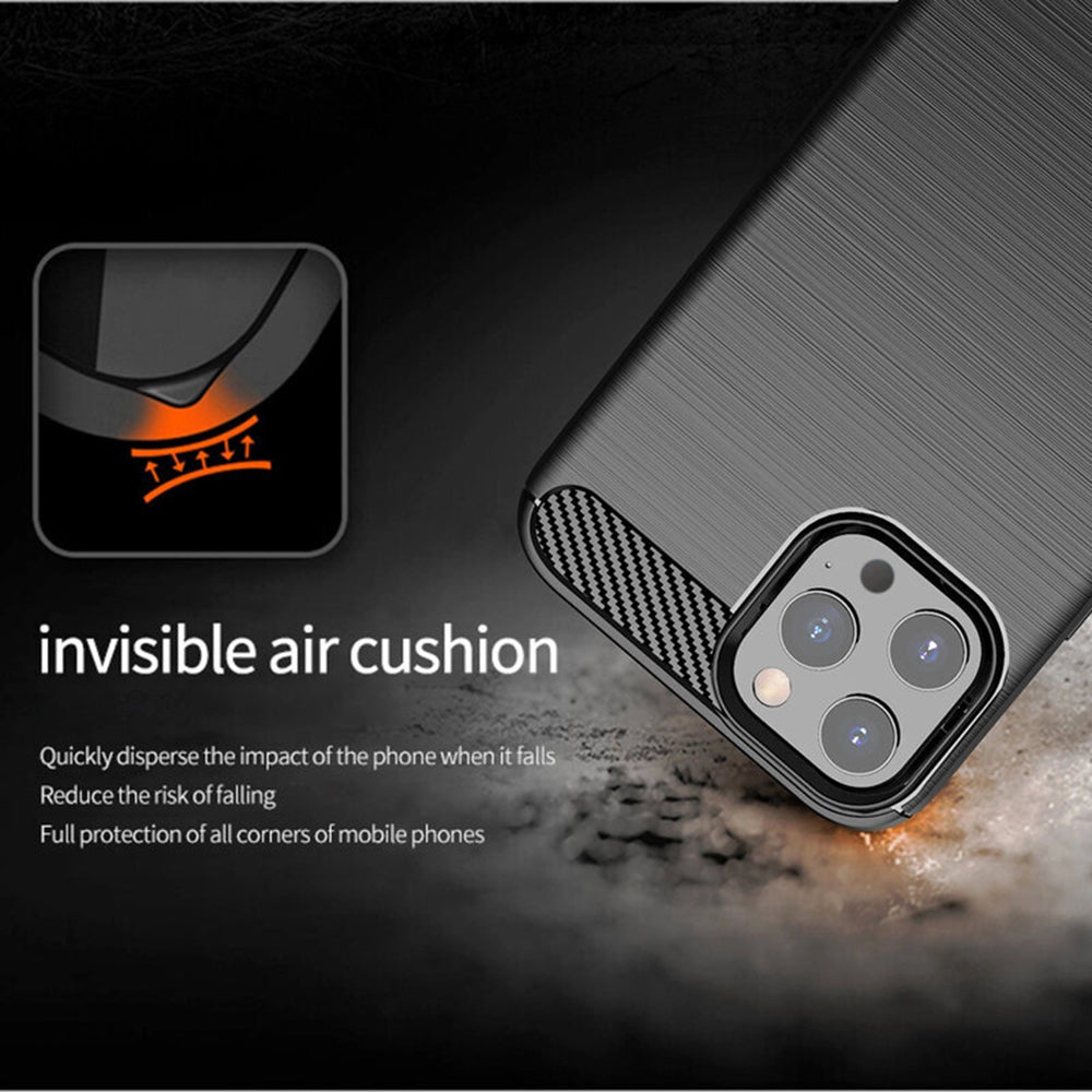 Case for Apple iPhone 14 Pro Max, Techsuit, Carbon, Black