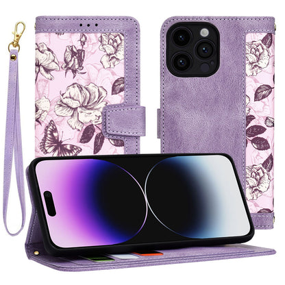 Hülle für Apple iPhone 14 Pro Max, Techsuit, FlipCraft, Lila