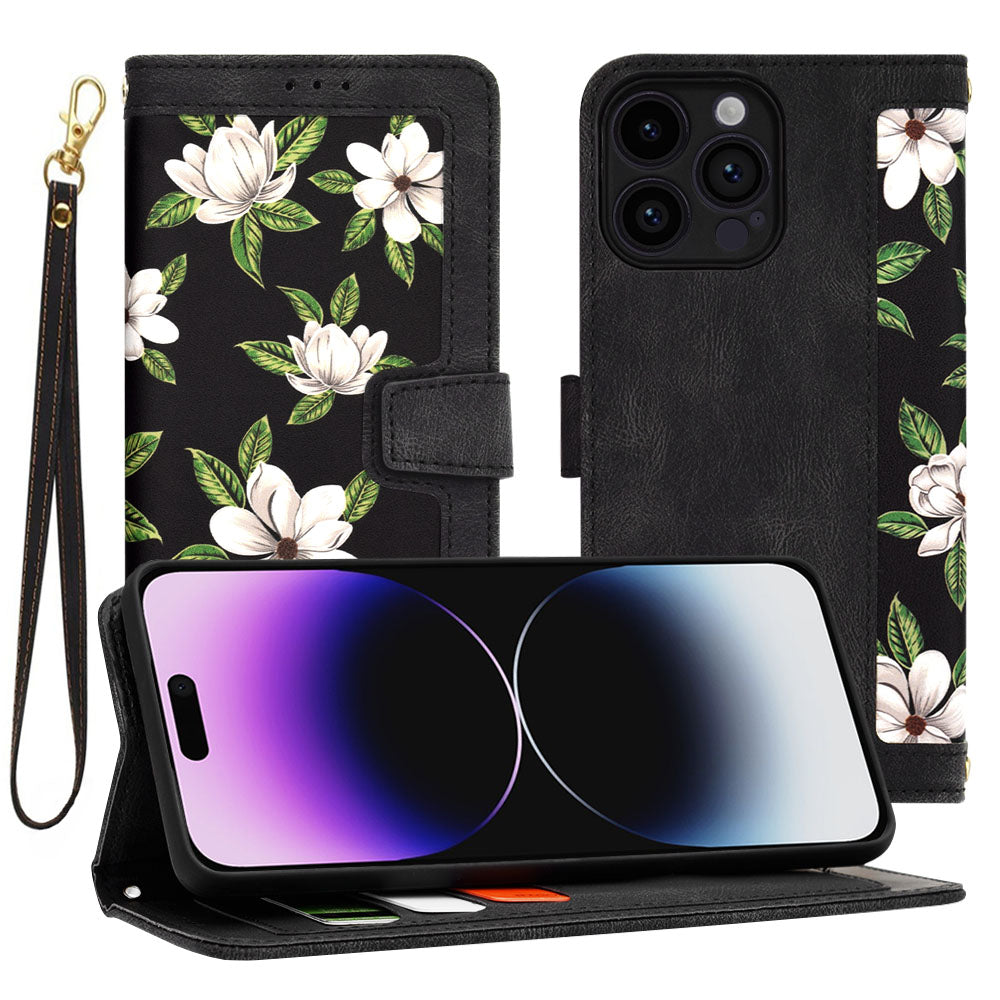 Hülle für Apple iPhone 14 Pro Max, Techsuit, FlipCraft, Schwarz
