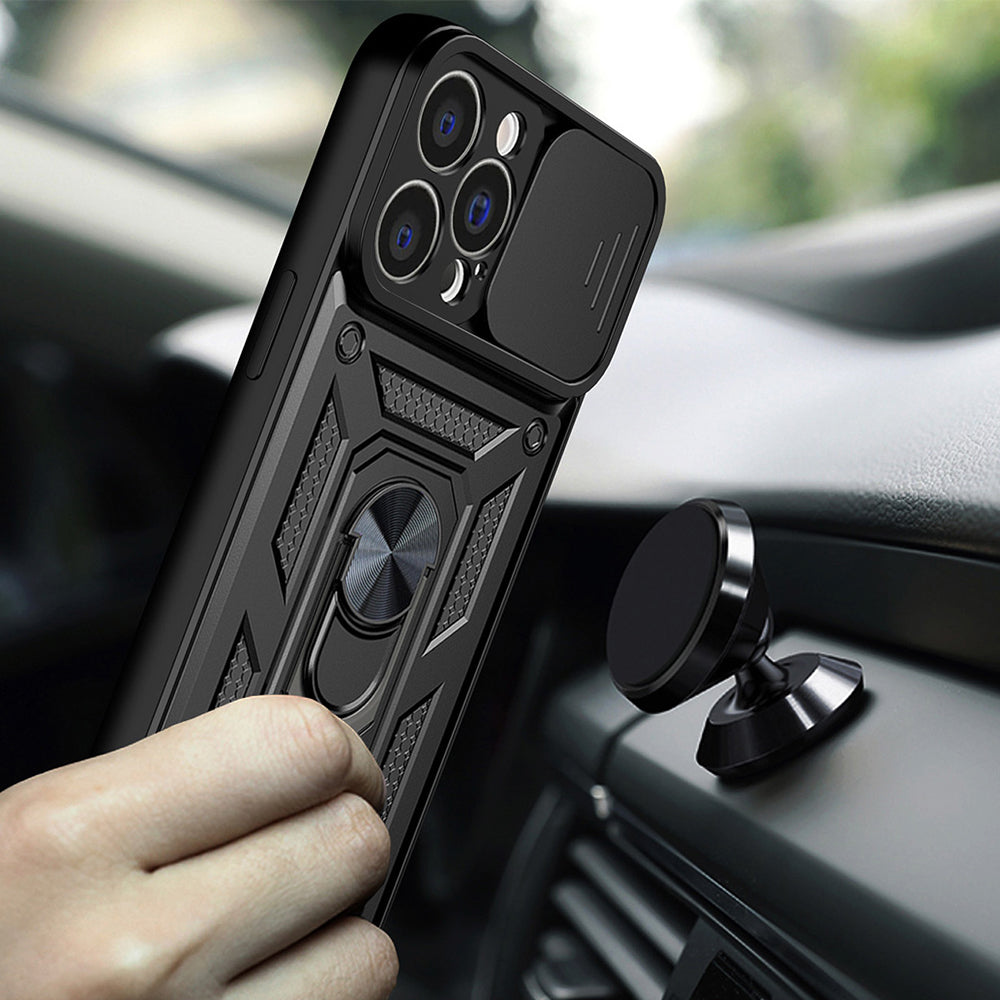 Hülle für Apple iPhone 14 Pro, Techsuit, CamShield, Schwarz