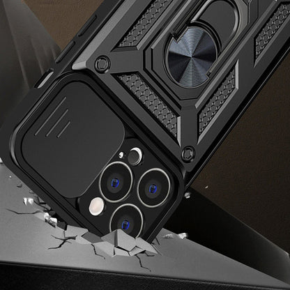 Hülle für Apple iPhone 14 Pro, Techsuit, CamShield, Schwarz
