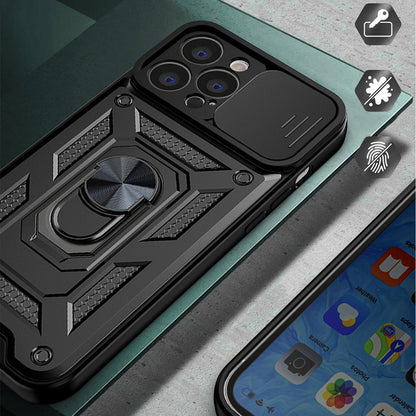 Hülle für Apple iPhone 14 Pro, Techsuit, CamShield, Schwarz
