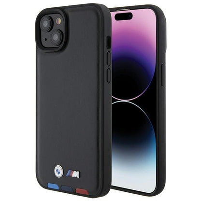 Hülle für Apple iPhone 15 Plus, BMW, Stamp Tricolor, Schwarz