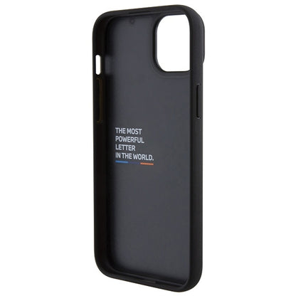 Hülle für Apple iPhone 15 Plus, BMW, Stamp Tricolor, Schwarz