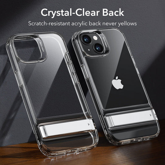 Hülle für Apple iPhone 15 Plus, ESR, Air Shield Boost Kickstand, Transparent