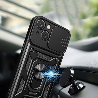 Hülle für Apple iPhone 15 Plus, Techsuit, CamShield, Grün
