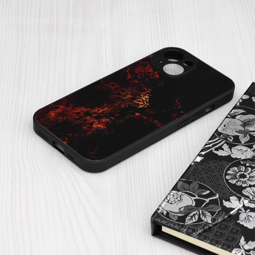 Hülle für Apple iPhone 15 Plus, Techsuit, Glaze, Rot