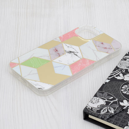 Case for Apple iPhone 15 Plus, Techsuit, Marble, Purple