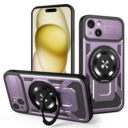 Hülle für Apple iPhone 15 Plus, Techsuit, RuggedCam, Lila