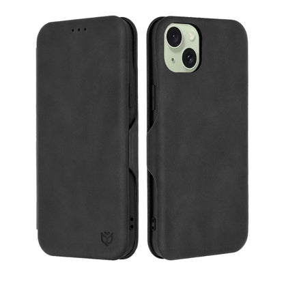 Hülle für Apple iPhone 15 Plus, Techsuit, Safe Wallet Plus, Schwarz