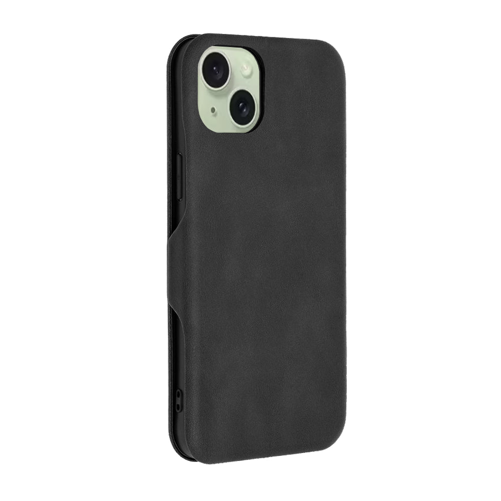 Hülle für Apple iPhone 15 Plus, Techsuit, Safe Wallet Plus, Schwarz
