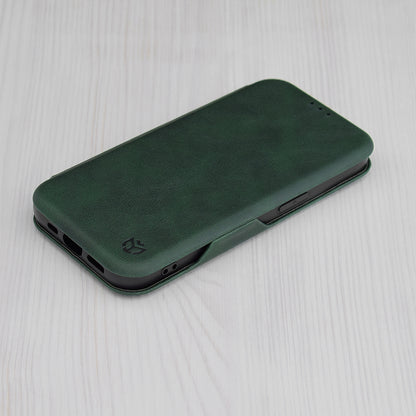 Hülle für Apple iPhone 15 Plus, Techsuit, Safe Wallet Plus, Grün
