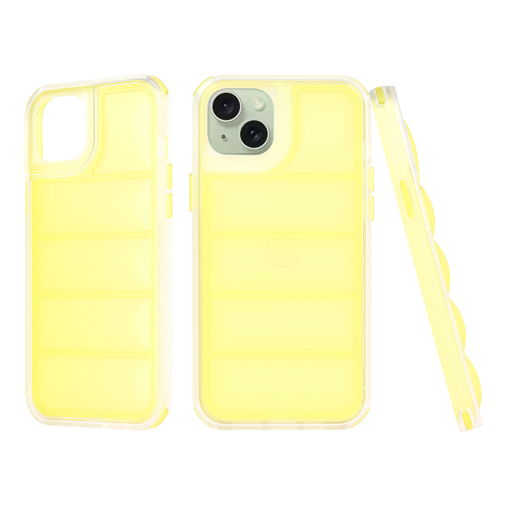 Hülle für Apple iPhone 15 Plus, Techsuit, Wave Shield, Gelb