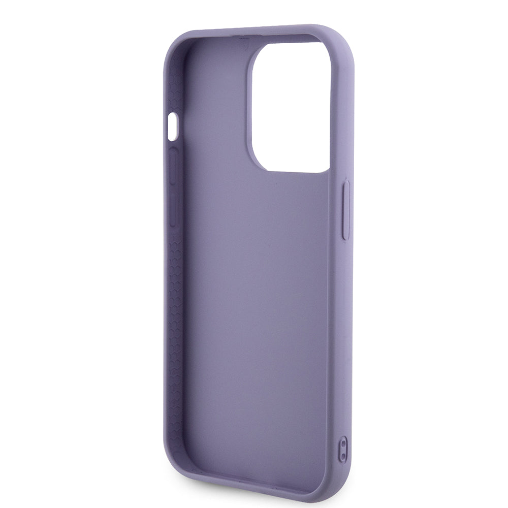Hülle für Apple iPhone 15 Pro, Guess, Sequin Script Metal, Lila