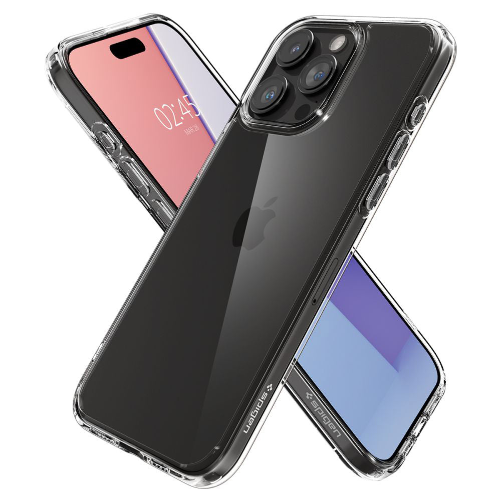 Hülle für Apple iPhone 15 Pro Max, Spigen, Ultra Hybrid, Transparent