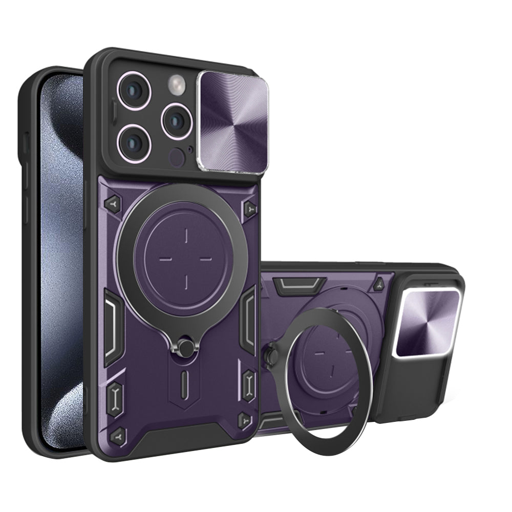 Hülle für Apple iPhone 15 Pro Max, Techsuit, CamGuard Pro, Lila