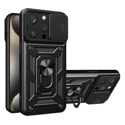 Hülle für Apple iPhone 15 Pro Max, Techsuit, CamShield, Schwarz