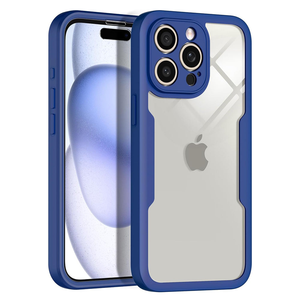 Hülle für Apple iPhone 15 Pro Max, Techsuit, ColorVerse 360, Blau
